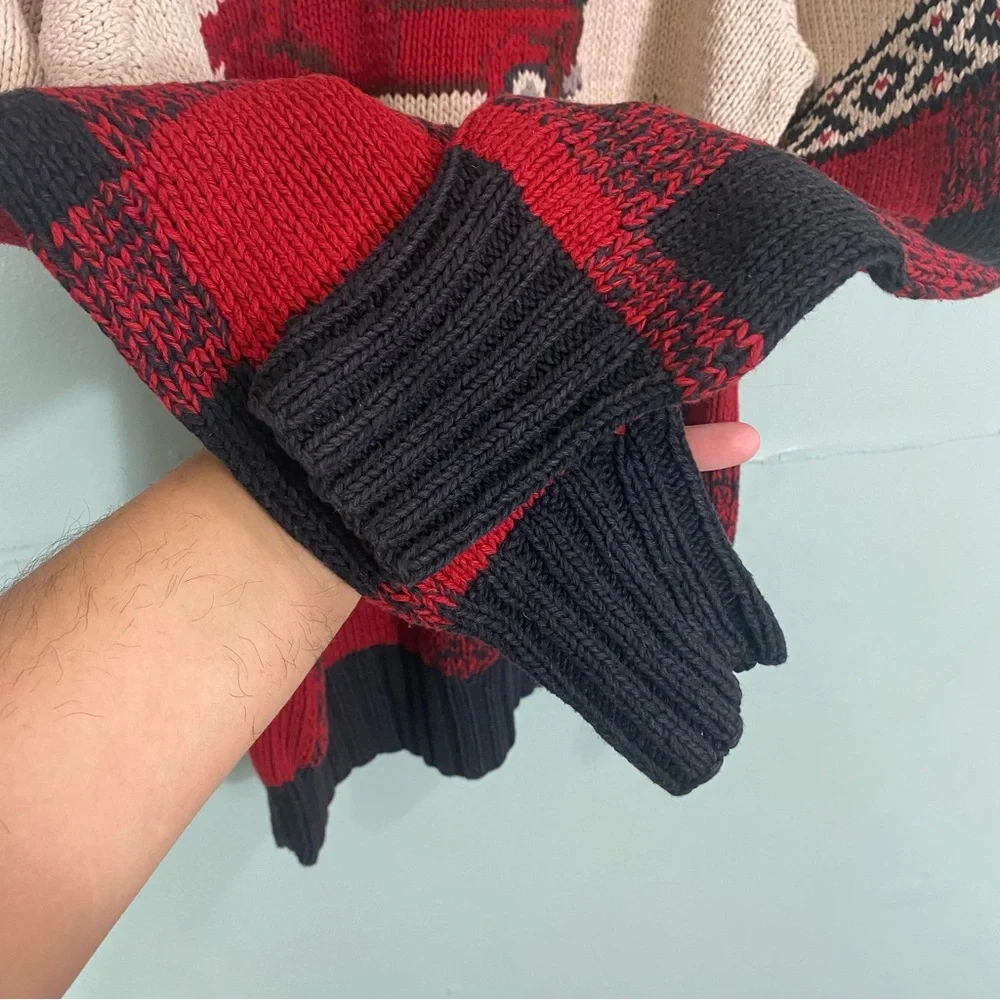 Vtg Polo Ralph‎ Lauren Christmas Holiday Truck Carlton Sweater 1992 Medium